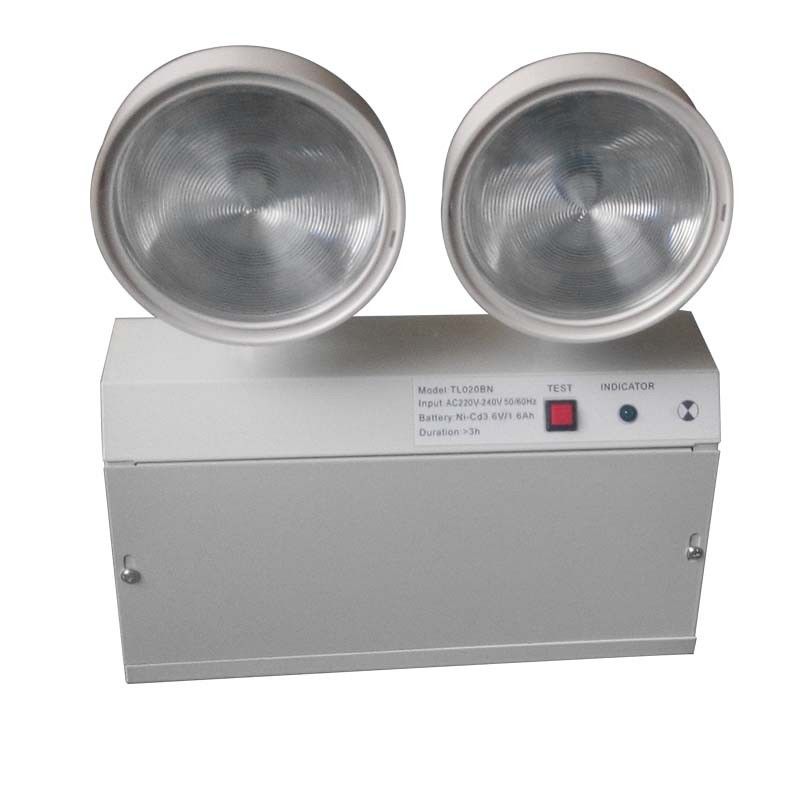 2W Twin Spot LED аварийные огни со стальным корпусом и Ni-Cd батареей на 3 часа
