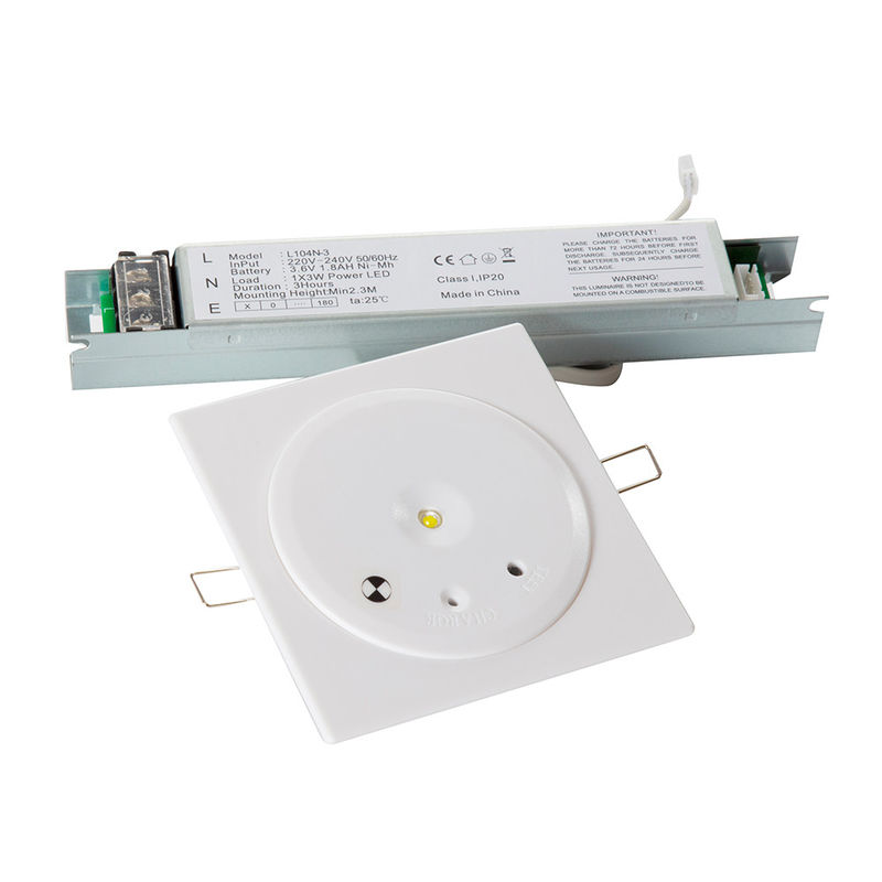 3 часа Длительность светодиодный экстренный свет с 3W SMD белый светодиод для потолка вставленный установленный