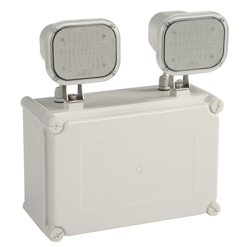 12W LED Twin Spot Аварийное освещение IP65 Водонепроницаемый 6500K Холодный белый 3 часа работы