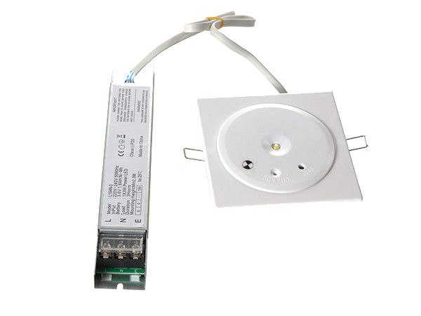 220V перезаряжаемый аварийный светильник с 180 минутами работы, огнестойким корпусом из АБС-пластика и встраиваемым настенным монтажом